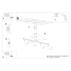 Deckenleuchte - Spot - Strahler LEMMI 4L weiß Sollux Lighting