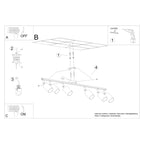 Deckenleuchte - Spot - Strahler LEMMI 6L weiß Sollux Lighting
