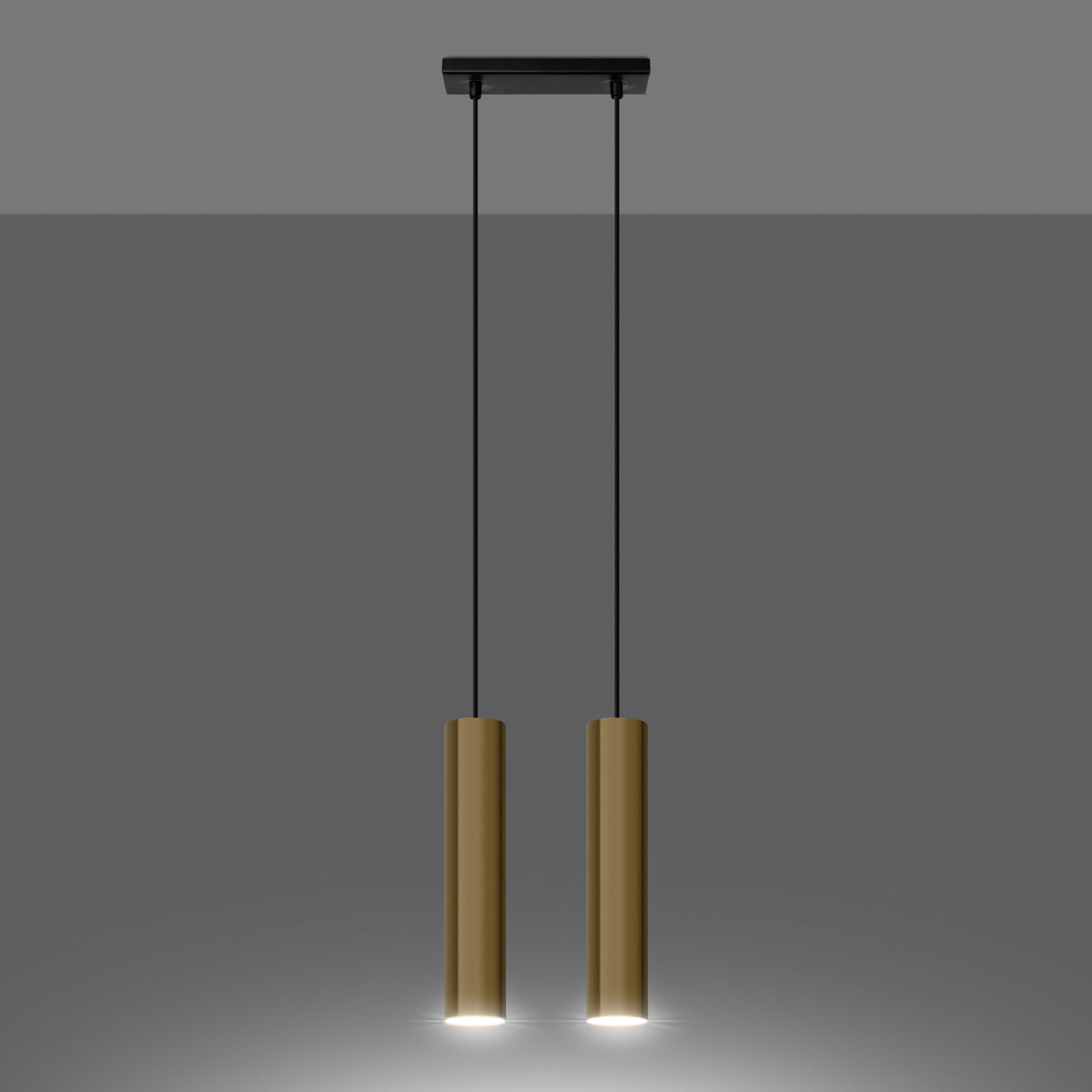 Pendelleuchten LAGOS 2 glanzgold Sollux Lighting