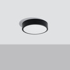 Deckenleuchte ONYX 30 schwarz LED (Warmweiß) Sollux Lighting