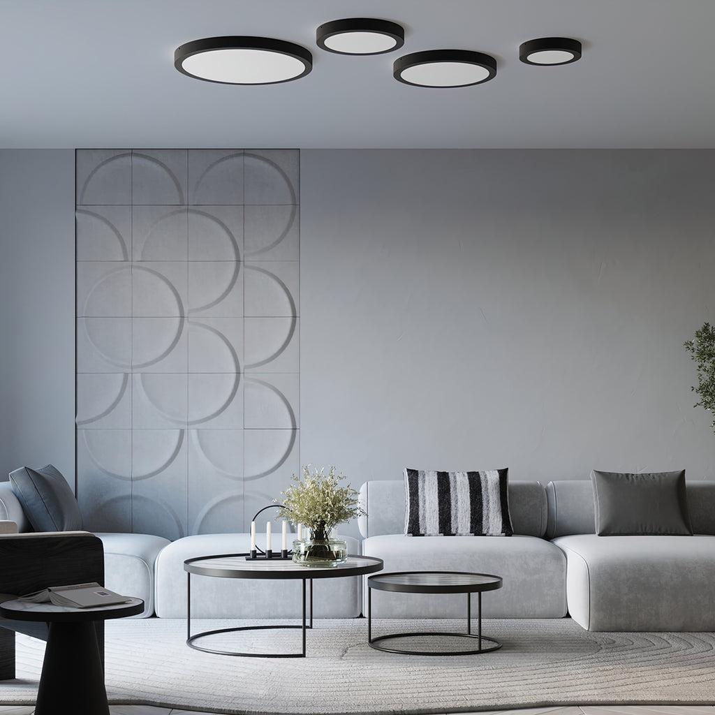 Deckenleuchte ONYX 40 schwarz LED (Warmweiß) Sollux Lighting