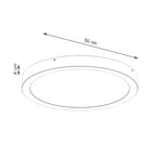 Deckenleuchte ONYX 50 weiß LED (Warmweiß) Sollux Lighting