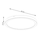 Deckenleuchte ONYX 60 weiß LED (Warmweiß) Sollux Lighting