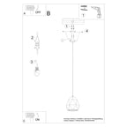 Pendelleuchte keramik MINT Sollux Lighting