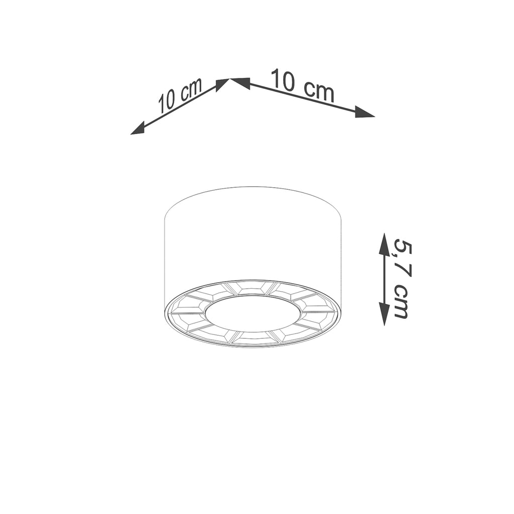 Deckenleuchte - Spot - Strahlerd DIO weiß LED Sollux Lighting