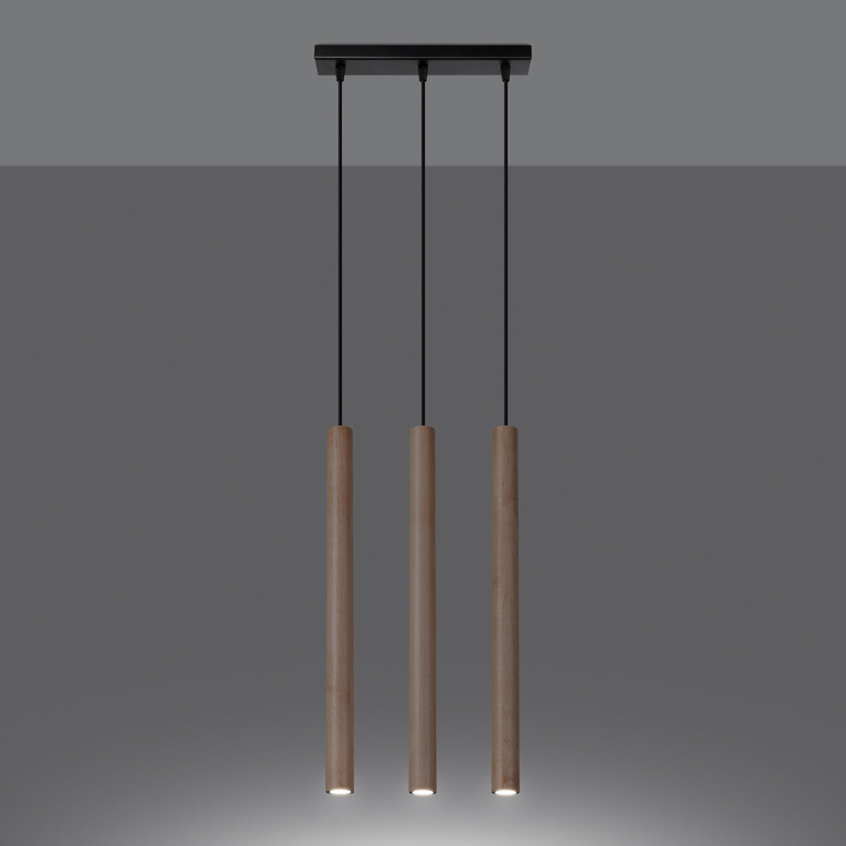 Pendelleuchten PASTELO 3L holz Sollux Lighting