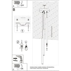 Pendelleuchten PASTELO 3P holz Sollux Lighting