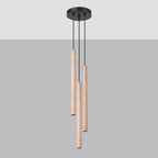 Pendelleuchten PASTELO 3P holz Sollux Lighting
