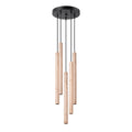 Pendelleuchten PASTELO 5P holz Sollux Lighting