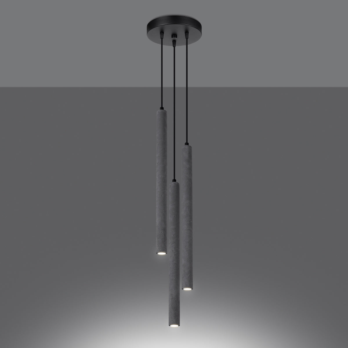 Pendelleuchten PASTELO 3P beton Sollux Lighting