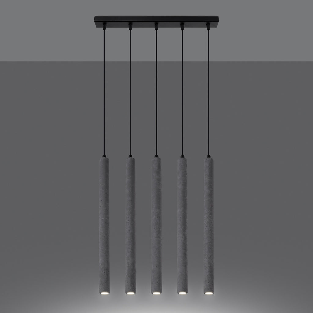 Pendelleuchten PASTELO 5L beton Sollux Lighting