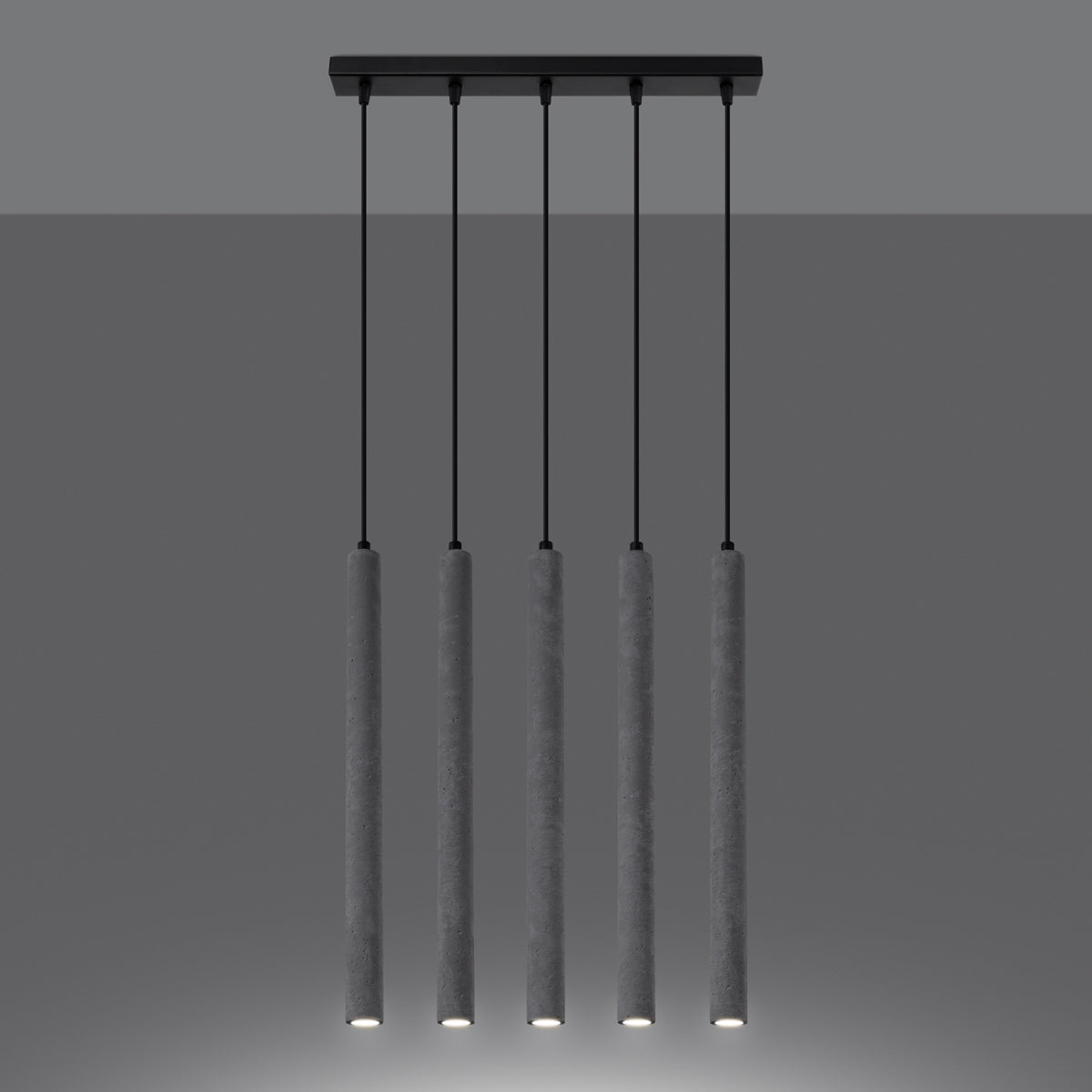 Pendelleuchten PASTELO 5L beton Sollux Lighting