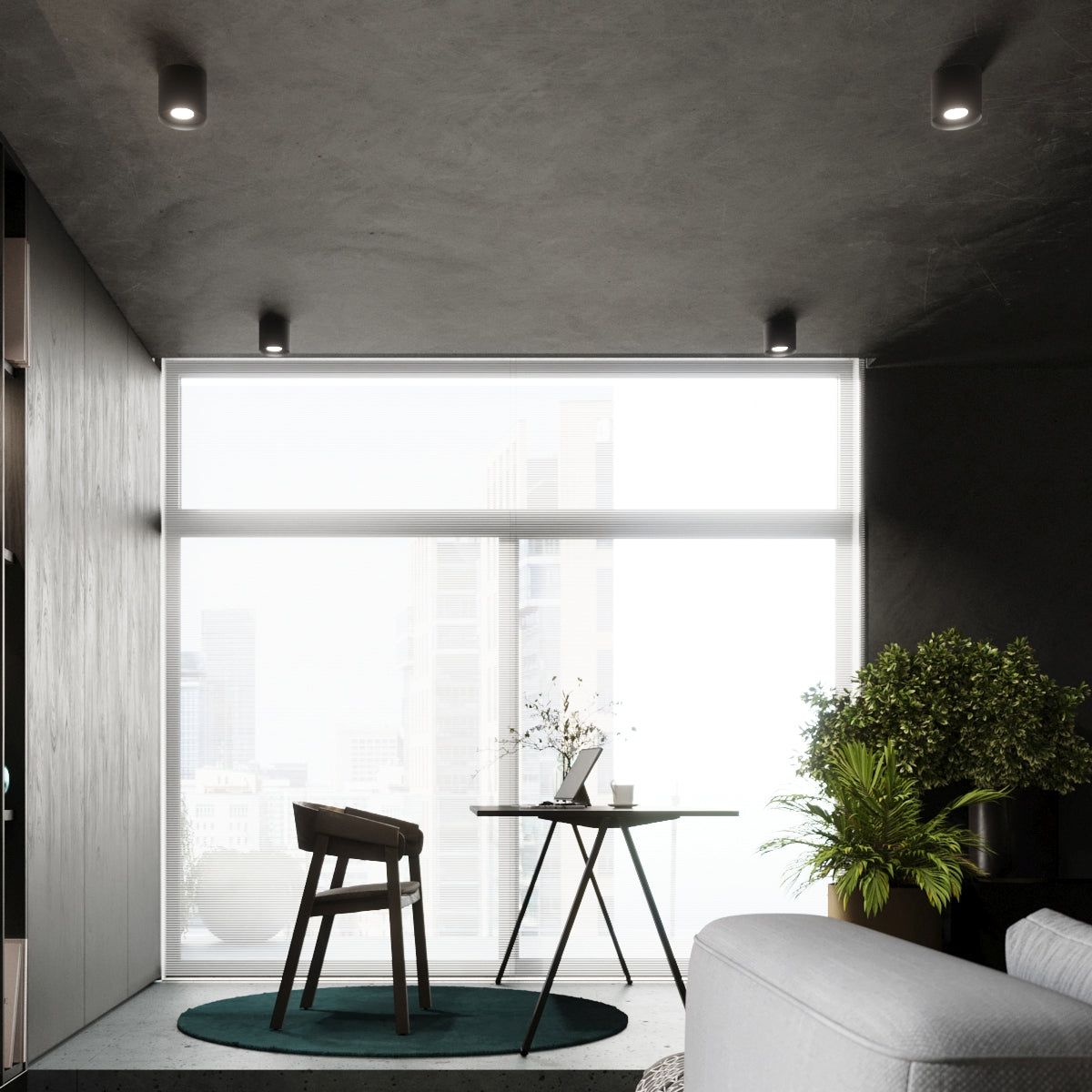 Deckenleuchte - Spot - Strahler MIKA schwarz Sollux Lighting