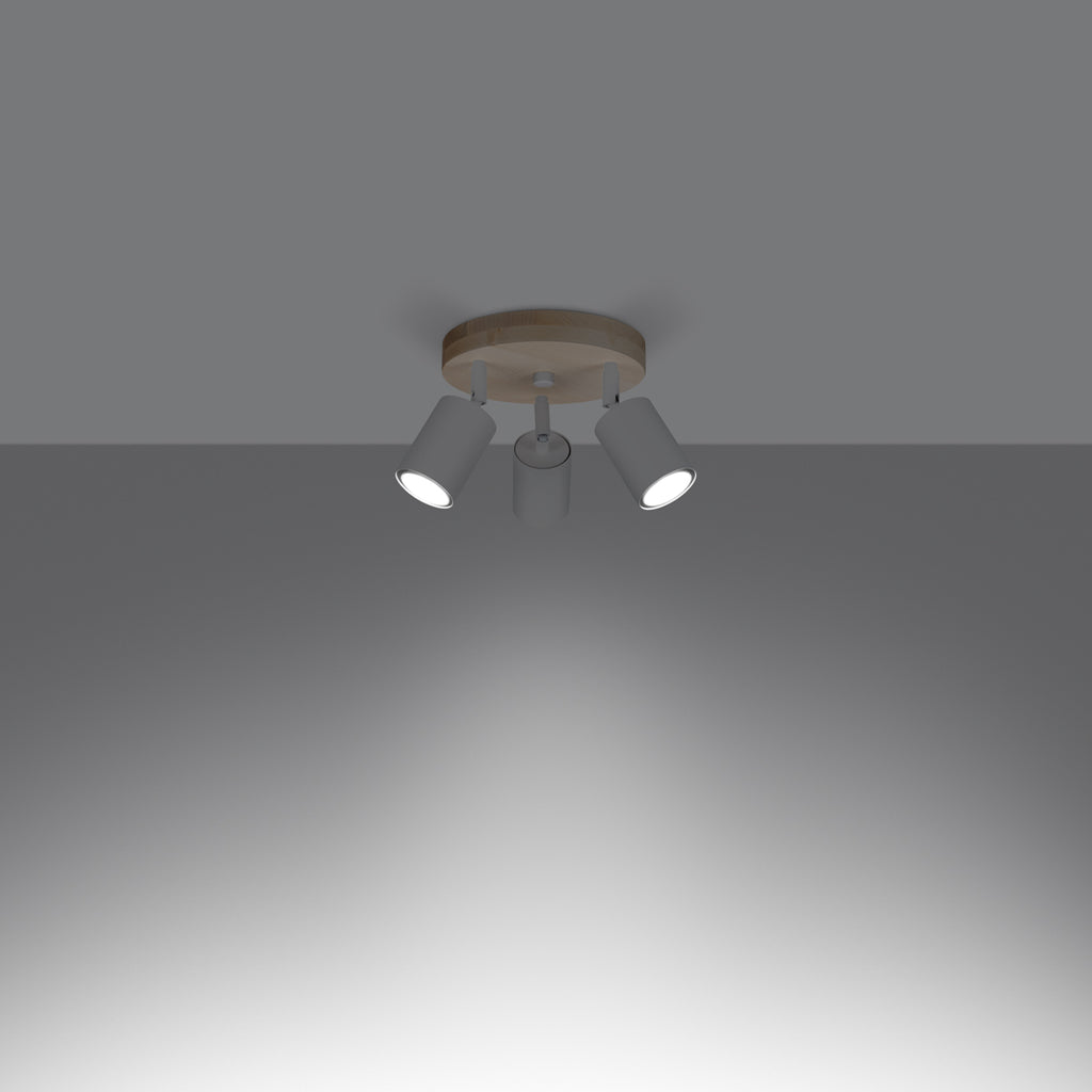 Deckenleuchte - Spot - Strahlerd VERDO 3P weiß Sollux Lighting