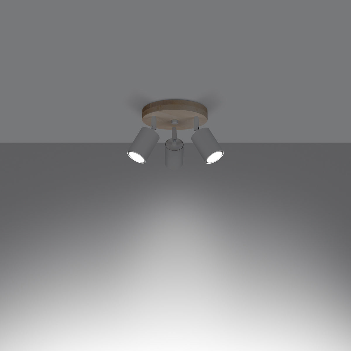 Deckenleuchte - Spot - Strahlerd VERDO 3P weiß Sollux Lighting