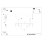 Deckenleuchte - Spot - Strahler VERDO 4 weiß Sollux Lighting
