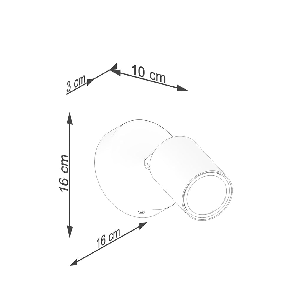 Wandleuchte VERDO schwarz Sollux Lighting