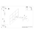 Wandleuchte VERDO schwarz Sollux Lighting