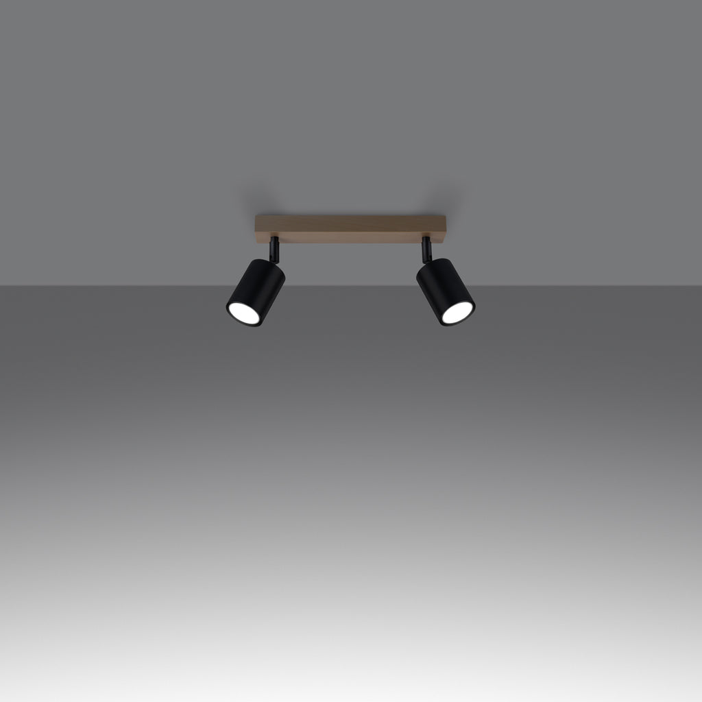 Deckenleuchte - Spot - Strahler VERDO 2 schwarz Sollux Lighting