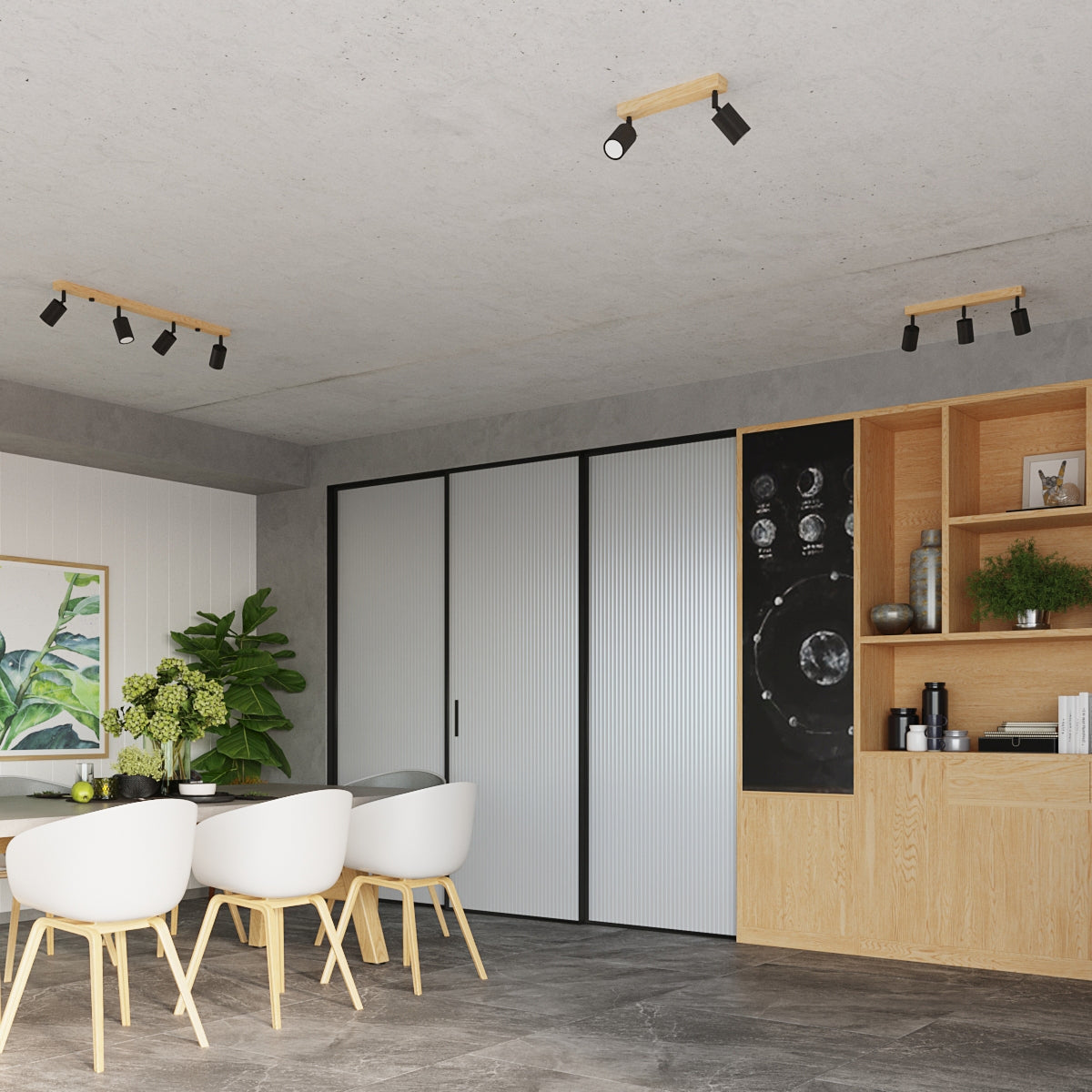 Deckenleuchte - Spot - Strahlerd VERDO 3P schwarz Sollux Lighting