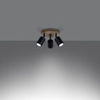 Deckenleuchte - Spot - Strahlerd VERDO 3P schwarz Sollux Lighting