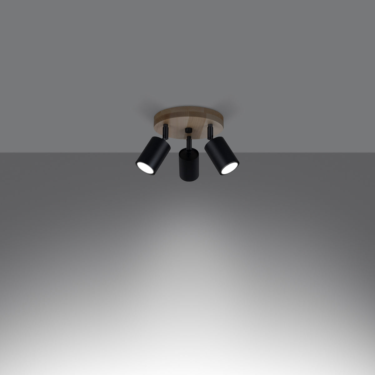 Deckenleuchte - Spot - Strahlerd VERDO 3P schwarz Sollux Lighting