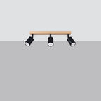 Deckenleuchte - Spot - Strahler VERDO 3L schwarz Sollux Lighting