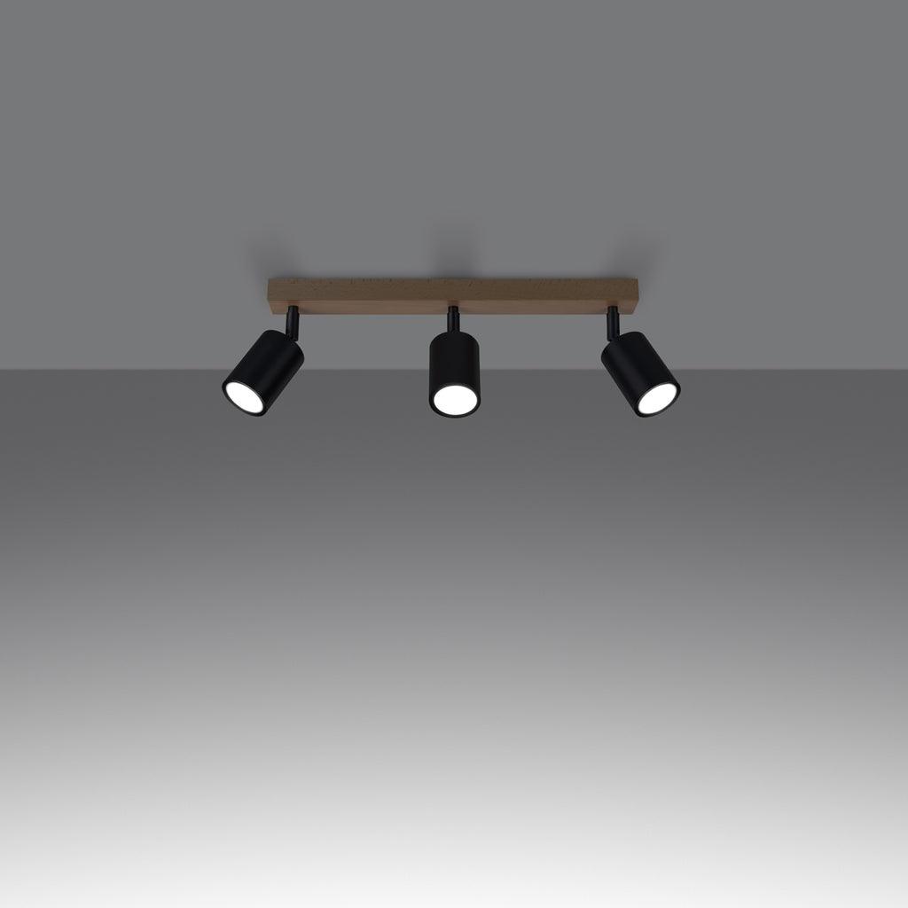 Deckenleuchte - Spot - Strahler VERDO 3L schwarz Sollux Lighting