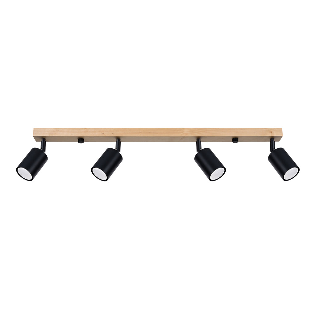 Deckenleuchte - Spot - Strahler VERDO 4 schwarz Sollux Lighting