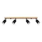 Deckenleuchte - Spot - Strahler VERDO 4 schwarz Sollux Lighting