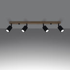 Deckenleuchte - Spot - Strahler VERDO 4 schwarz Sollux Lighting
