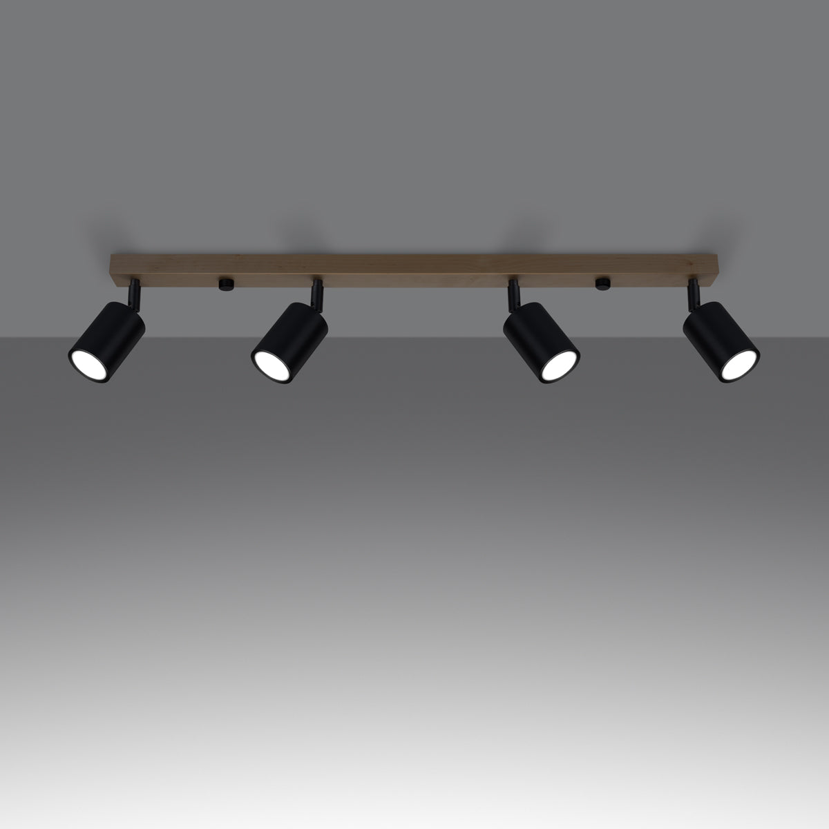 Deckenleuchte - Spot - Strahler VERDO 4 schwarz Sollux Lighting