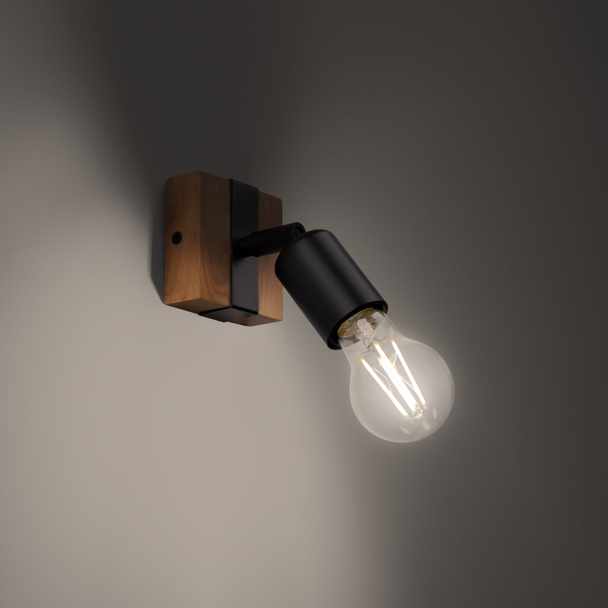 Wandleuchte ZUCA schwarz Sollux Lighting