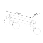 Deckenleuchte - Spot - Strahler ZUCA 2 schwarz Sollux Lighting