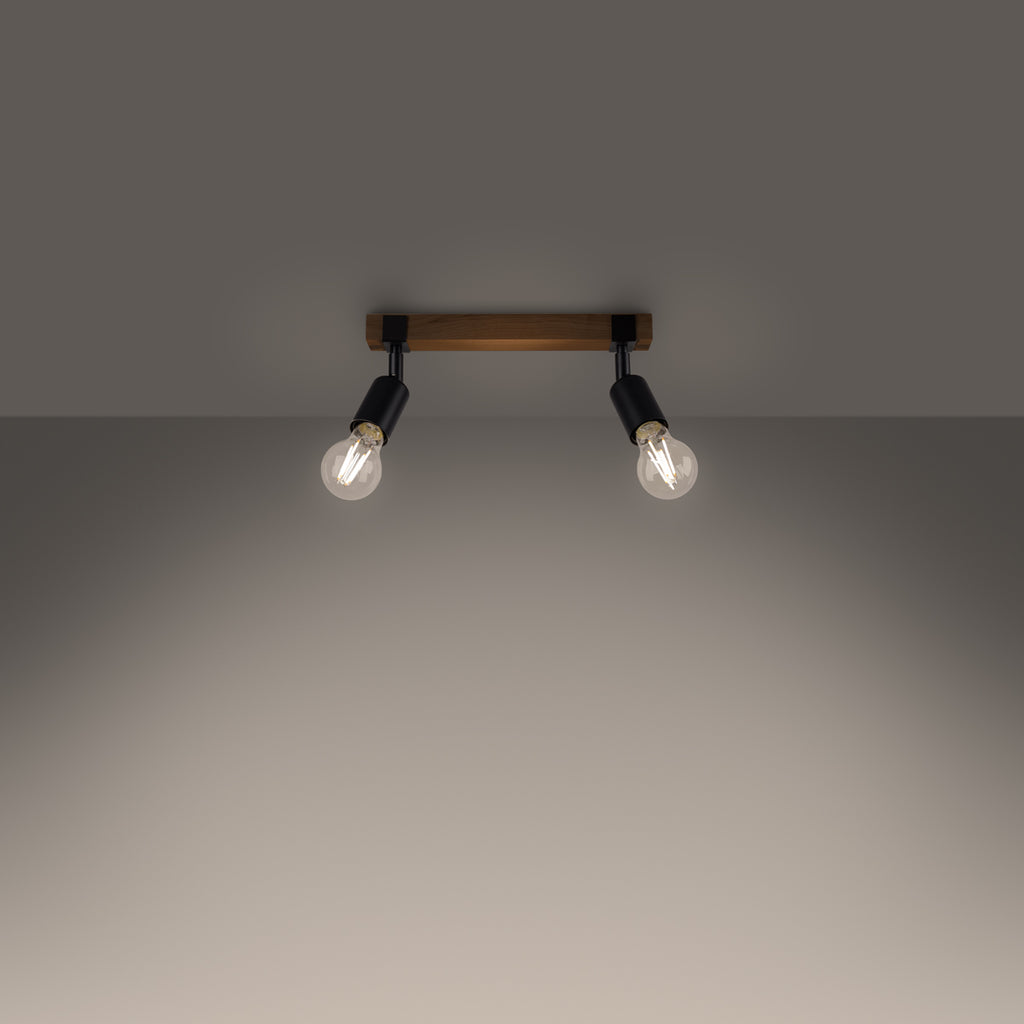 Deckenleuchte - Spot - Strahler ZUCA 2 schwarz Sollux Lighting