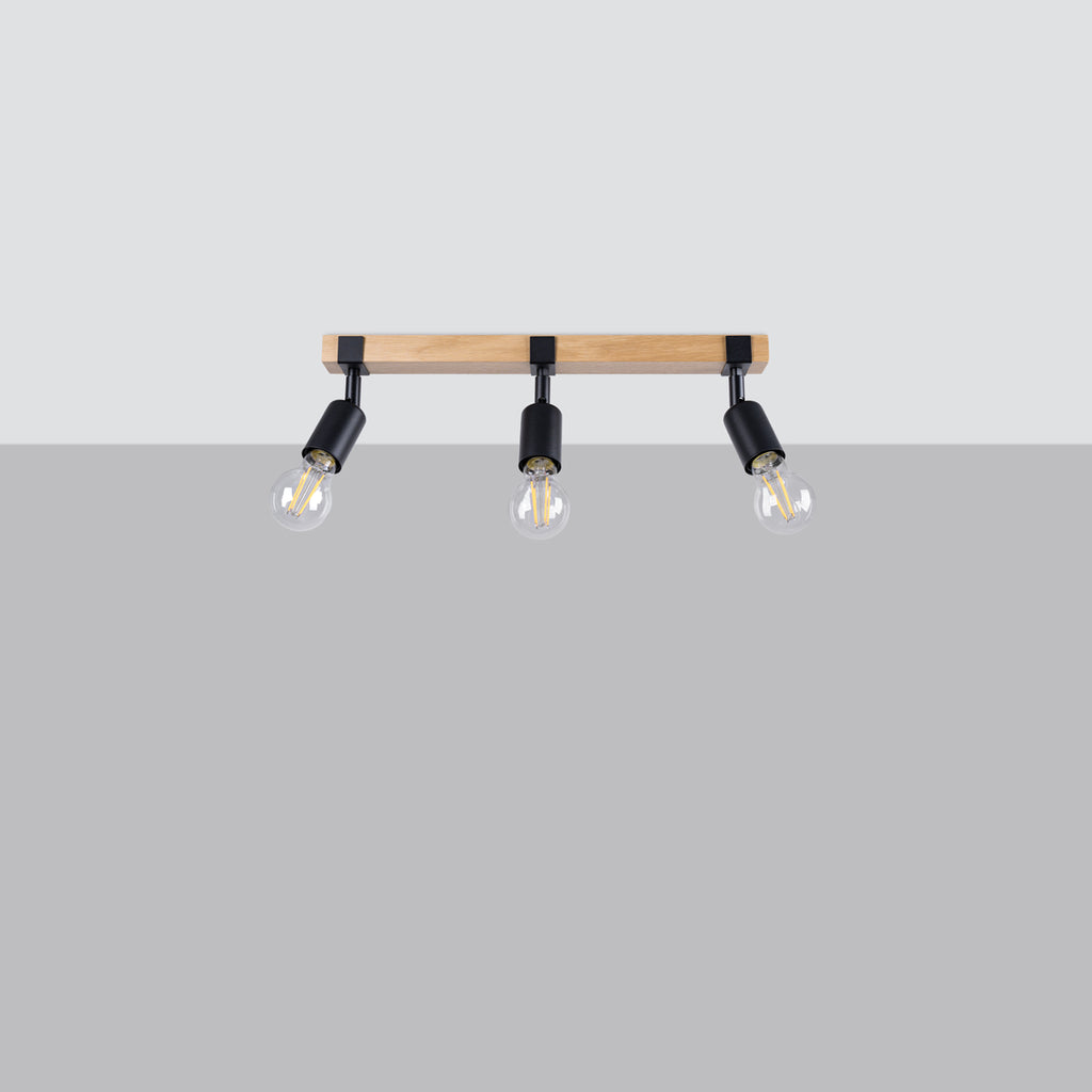 Deckenleuchte - Spot - Strahler ZUCA 3 schwarz Sollux Lighting