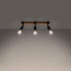 Deckenleuchte - Spot - Strahler ZUCA 3 schwarz Sollux Lighting
