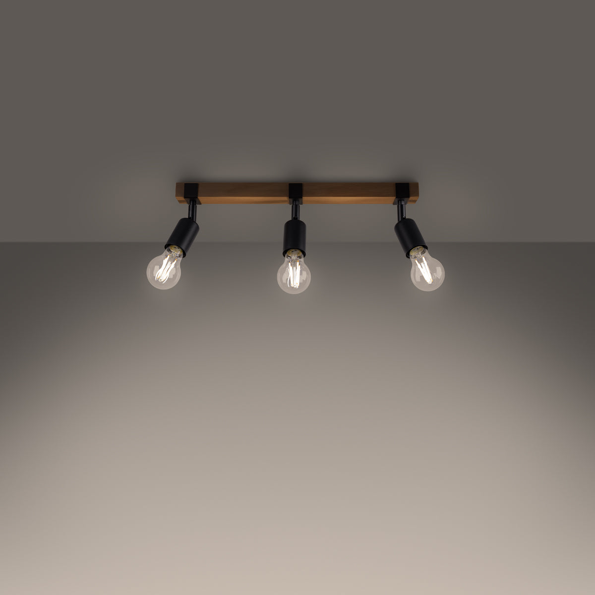 Deckenleuchte - Spot - Strahler ZUCA 3 schwarz Sollux Lighting