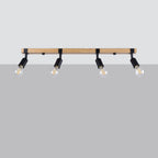 Deckenleuchte - Spot - Strahler ZUCA 4 schwarz Sollux Lighting