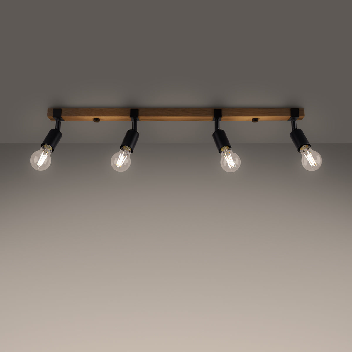 Deckenleuchte - Spot - Strahler ZUCA 4 schwarz Sollux Lighting