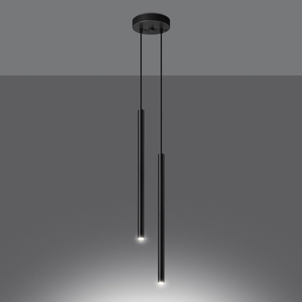 Pendelleuchten PASTELO 2 schwarz Sollux Lighting