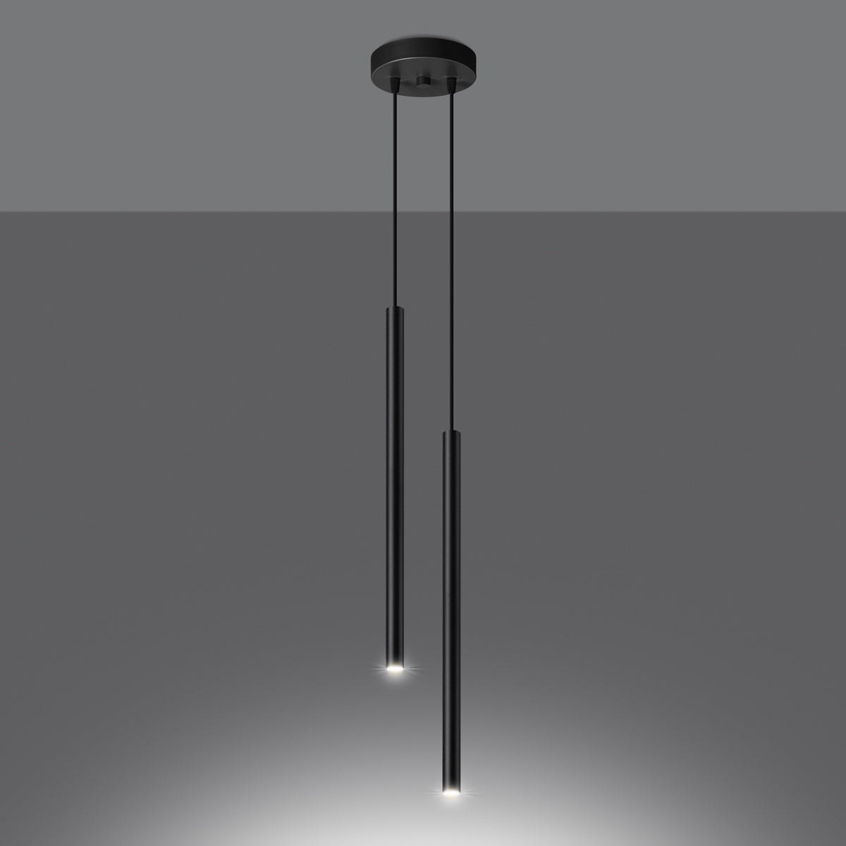 Pendelleuchten PASTELO 2 schwarz Sollux Lighting