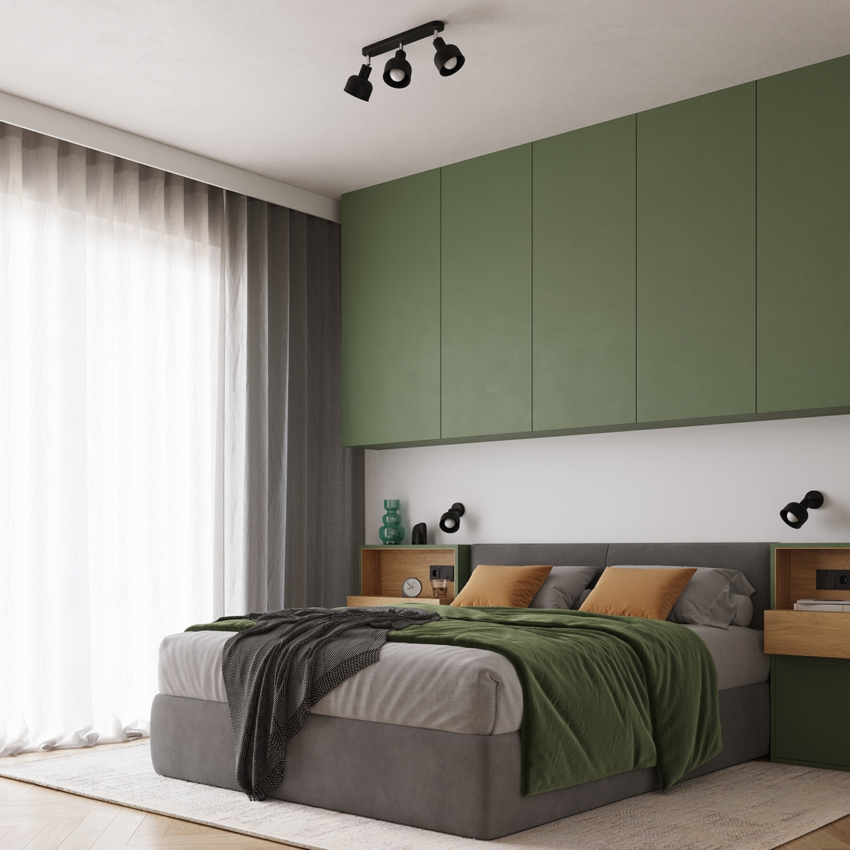 Deckenleuchte - Spot - Strahler ELBA 3 Schwarz Sollux Lighting