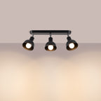 Deckenleuchte - Spot - Strahler ELBA 3 Schwarz Sollux Lighting