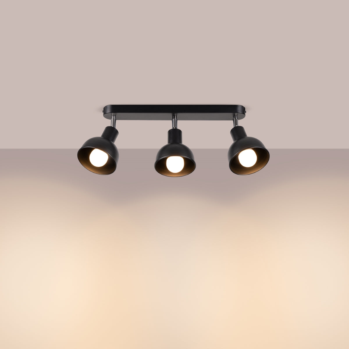 Deckenleuchte - Spot - Strahler ELBA 3 Schwarz Sollux Lighting