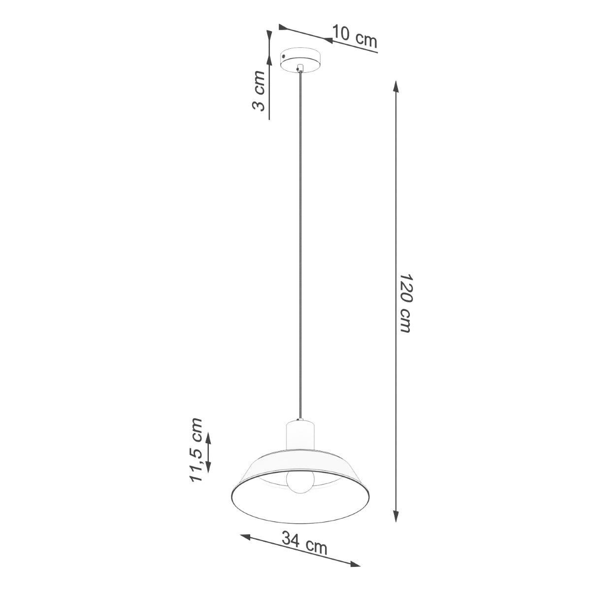 Pendelleuchte FANO Weiß Sollux Lighting
