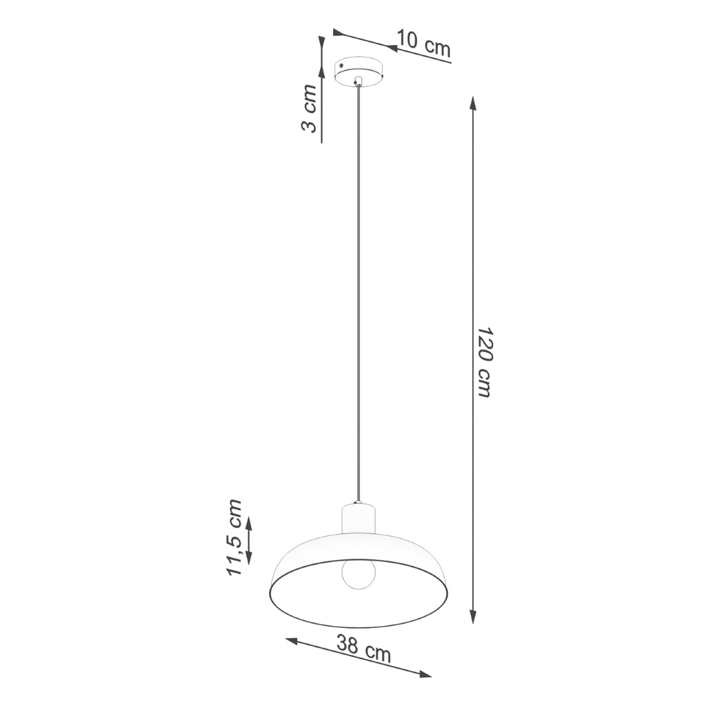 Pendelleuchte INDY Weiß Sollux Lighting