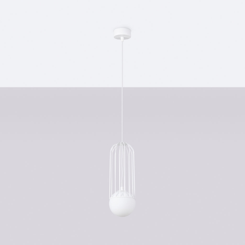Pendelleuchte BRINA 1 Weiß Sollux Lighting