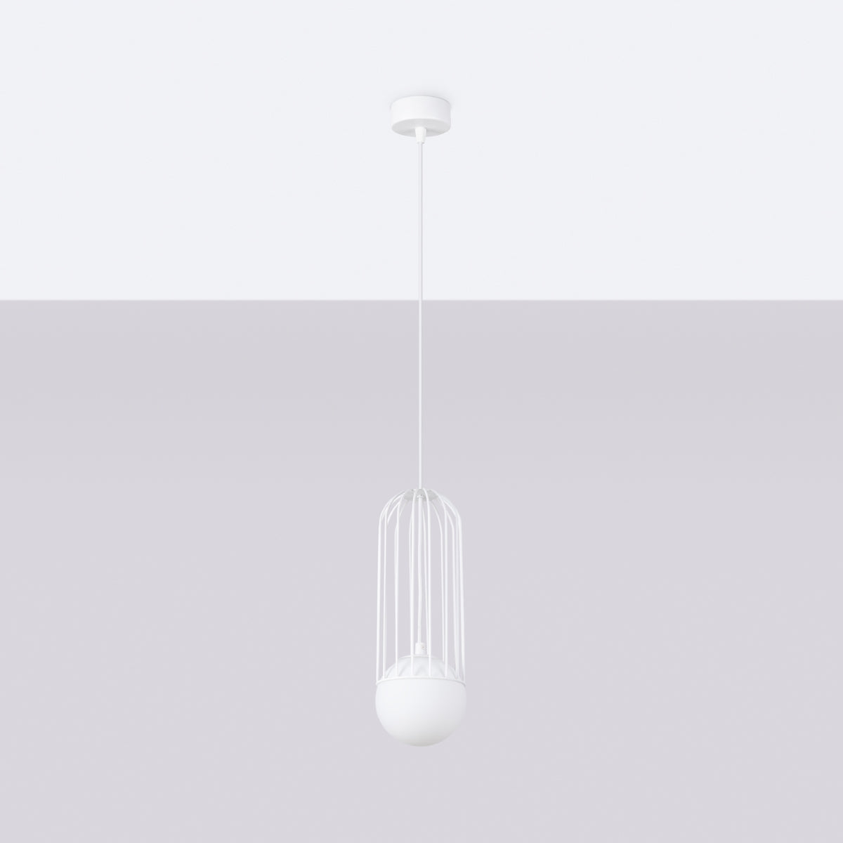 Pendelleuchte BRINA 1 Weiß Sollux Lighting