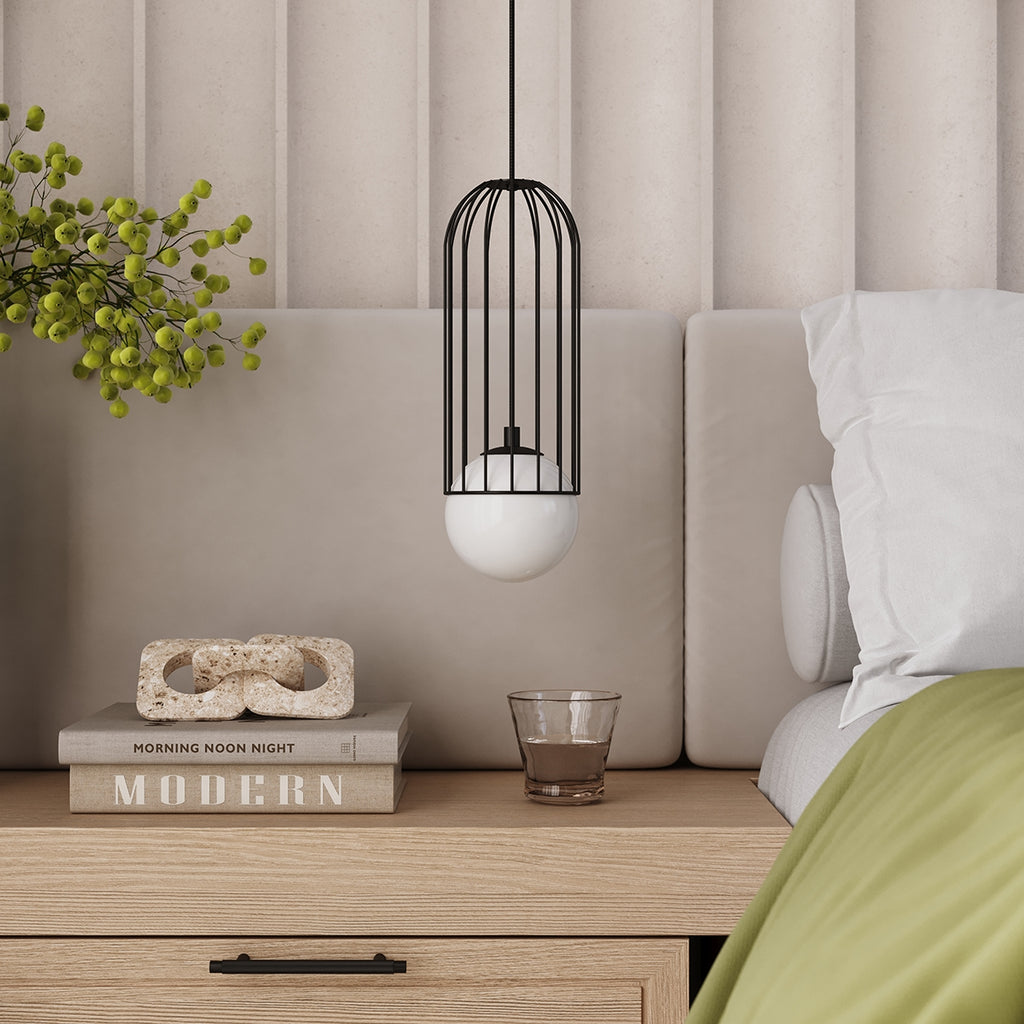 Pendelleuchte BRINA 1 Schwarz Sollux Lighting